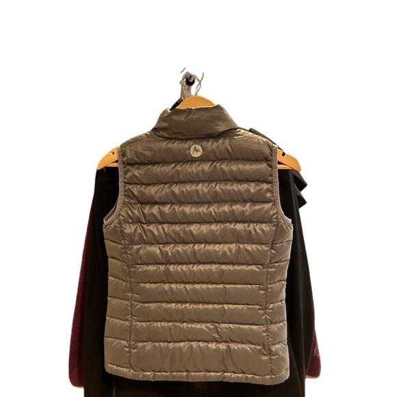 MARMOT Grey Gray 800 Fill Down Puffer Vest Lightweight Quilted Women's Size XS - Picture 11 of 13